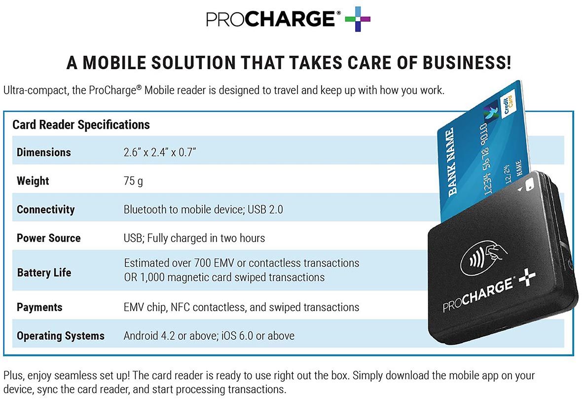 ProCharge Mobile - specs